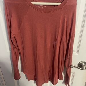 american eagle long sleeve orange